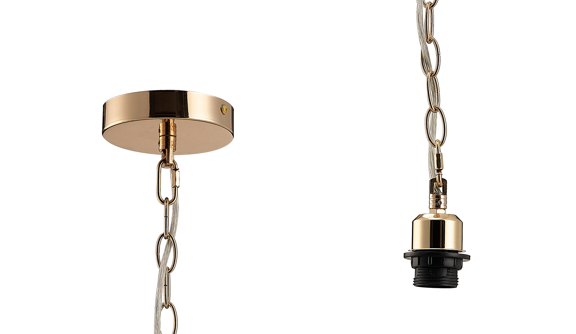 IL60015  Kudo 1 Light Pendant French Gold